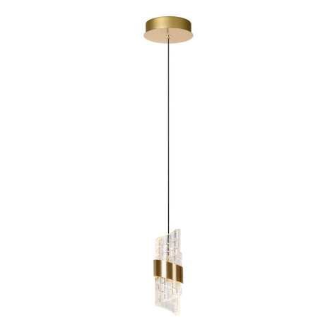 KLIGANDE - Suspension - Ø 13 cm - LED Dim. - 1x9W 2700K - Or Mat / Laiton