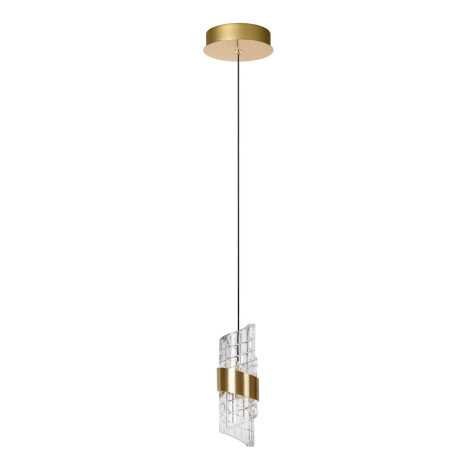 KLIGANDE - Suspension - Ø 13 cm - LED Dim. - 1x9W 2700K - Or Mat / Laiton