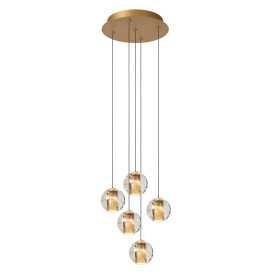 DILENKO - Suspension - Ø 31 cm - LED Dim. - 5x3,5W 2700K - Or Mat / Laiton