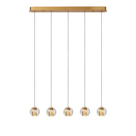 DILENKO - Suspension - LED Dim. - 5x3,5W 2700K - Or Mat / Laiton