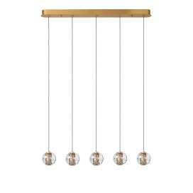 DILENKO - Suspension - LED Dim. - 5x3,5W 2700K - Or Mat / Laiton 2