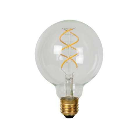 G95 - Ampoule filament - Ø 9,5 cm - LED Dim. - E27 - 1x4,9W 2700K - Transparent G95 - Ampoule filament - Ø 9,5 cm - LED Dim. - E27 - 1x4,9W 2700K - Transparent