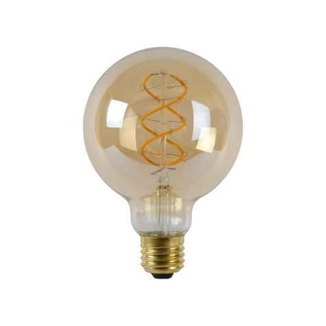 G95 - Ampoule filament - Ø 9,5 cm - LED Dim. - E27 - 1x4,9W 2200K - Ambre