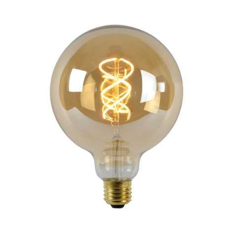 G125 - Ampoule filament - Ø 12,5 cm - LED Dim. - E27 - 1x4,9W 2200K - Ambre G125 - Ampoule filament - Ø 12,5 cm - LED Dim. - E27 - 1x4,9W 2200K - Ambre