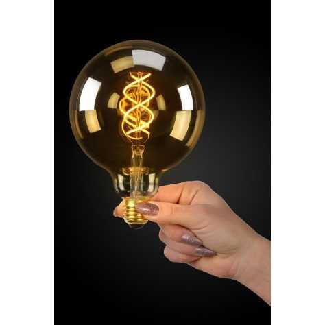 G125 - Ampoule filament - Ø 12,5 cm - LED Dim. - E27 - 1x4,9W 2200K - Ambre G125 - Ampoule filament - Ø 12,5 cm - LED Dim. - E27 - 1x4,9W 2200K - Ambre