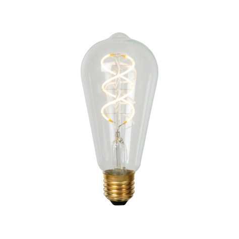 ST64 - Ampoule filament - Ø 6,4 cm - LED Dim. - E27 - 1x4,9W 2700K - Transparent ST64 - Ampoule filament - Ø 6,4 cm - LED Dim. - E27 - 1x4,9W 2700K - Transparent