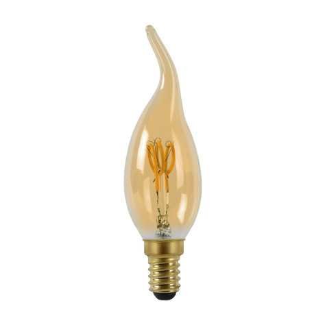 CT35 - Ampoule filament - Ø 3,5 cm - LED Dim. - E14 - 1x3W 2200K - Ambre CT35 - Ampoule filament - Ø 3,5 cm - LED Dim. - E14 - 1x3W 2200K - Ambre