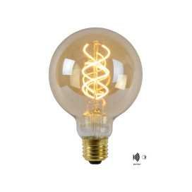 G95 TWILIGHT SENSOR - Ampoule filament - Ø 9,5 cm - LED - E27 - 1x4W 2200K - Détecteur Jour/Nuit - Ambre