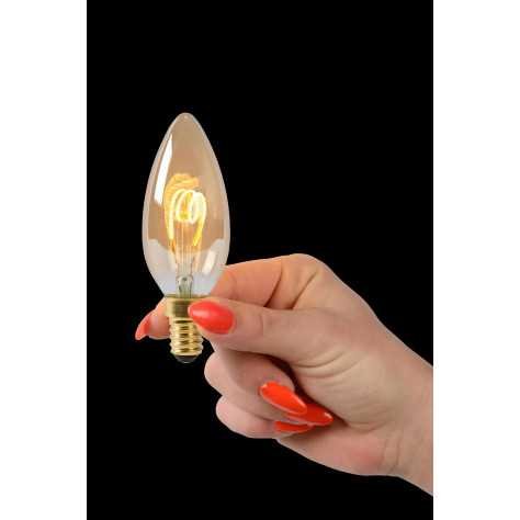 C35 - Ampoule filament - Ø 3,5 cm - LED Dim. - E14 - 1x3W 2200K - Ambre C35 - Ampoule filament - Ø 3,5 cm - LED Dim. - E14 - 1x3W 2200K - Ambre