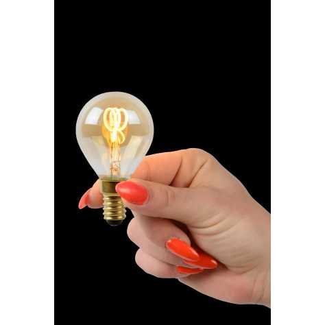P45 - Ampoule filament - Ø 4,5 cm - LED Dim. - E14 - 1x3W 2200K - Ambre