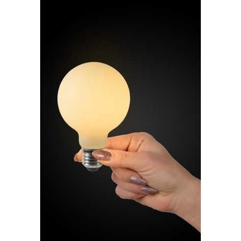 G80 - Ampoule filament - Ø 8 cm - LED Dim. - E27 - 1x4,9W 2700K - Opalin G80 - Ampoule filament - Ø 8 cm - LED Dim. - E27 - 1x4,9W 2700K - Opalin