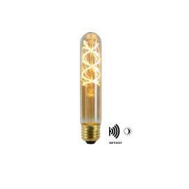 T32 TWILIGHT SENSOR - Ampoule filament - Ø 3 cm - LED - E27 - 1x4W 2200K - Détecteur Jour/Nuit - Ambre