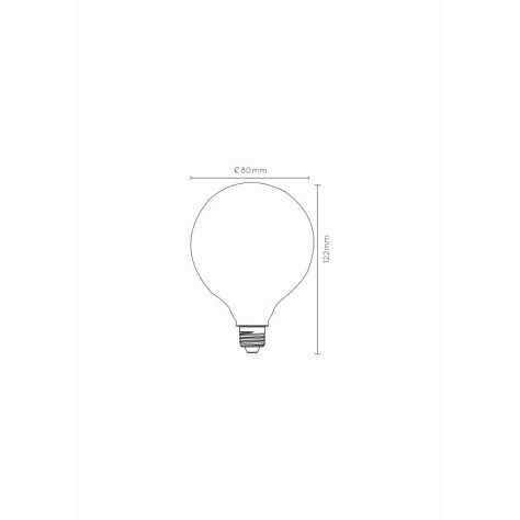 G80 - Ampoule filament - Ø 8 cm - LED Dim. - E27 - 1x8W 2700K - 3 StepDim - Opalin G80 - Ampoule filament - Ø 8 cm - LED Dim. - E27 - 1x8W 2700K - 3 StepDim - Opalin