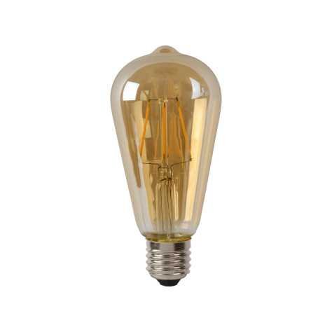 ST64 - Ampoule filament - Ø 6,4 cm - LED Dim. - E27 - 1x5W 2700K - Ambre ST64 - Ampoule filament - Ø 6,4 cm - LED Dim. - E27 - 1x5W 2700K - Ambre