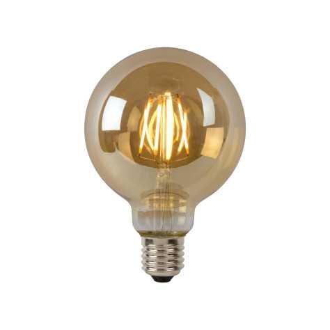G95 - Ampoule filament - Ø 9,5 cm - LED Dim. - E27 - 1x5W 2700K - Ambre