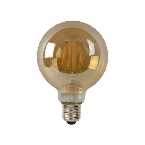 G95 - Ampoule filament - Ø 9,5 cm - LED Dim. - E27 - 1x5W 2700K - Ambre