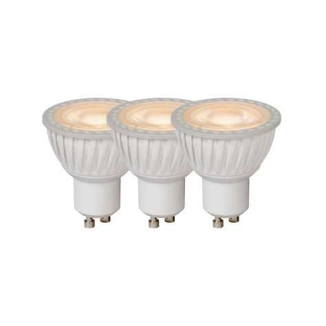 MR16 - Ampoule led - Ø 5 cm - LED Dim. - GU10 - 3x5W 3000K - Blanc - Ensemble de 3