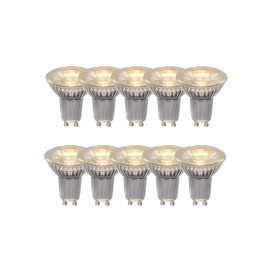 MR16 * 10 - Ampoule led - Ø 5 cm - LED - GU10 - 10x5W 2700K - Transparent - Ensemble de 10
