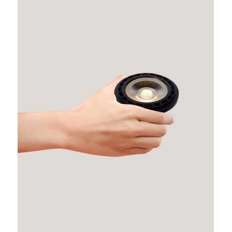 ES111 - Ampoule led - Ø 11 cm - LED Dim to warm - GU10 - 1x12W 2200K/3000K - Noir