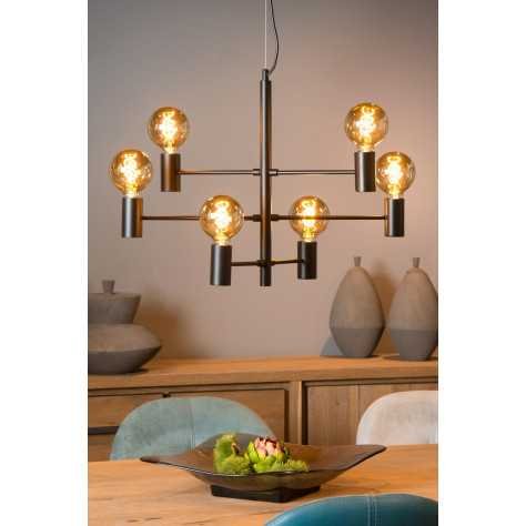 LEANNE - Suspension - 6xE27 - Noir