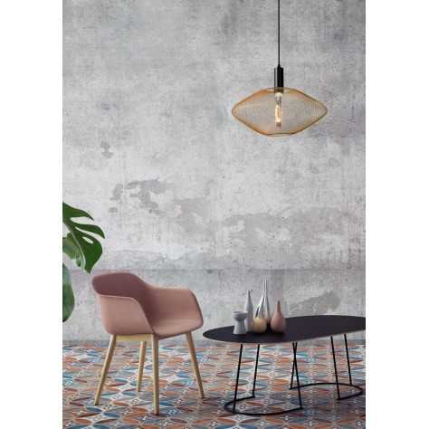 MESH - Suspension - Ø 45 cm - 1xE27 - Or Mat / Laiton