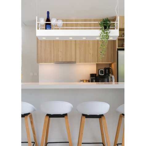 MIRAVELLE - Suspension - 6xGU10 - Blanc