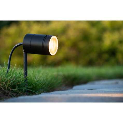 ARNE-LED - Spot de jardin - Ø 6,3 cm - LED - GU10 - 1x5W 2700K - IP44 - Noir