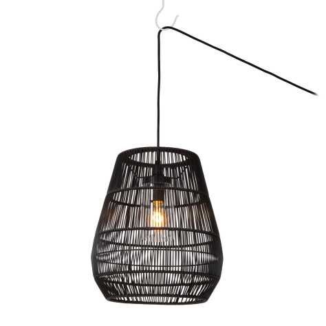 NERIDA - Suspension Intérieur/Extérieur - Ø 35 cm - 1xE27 - IP44 - Noir
