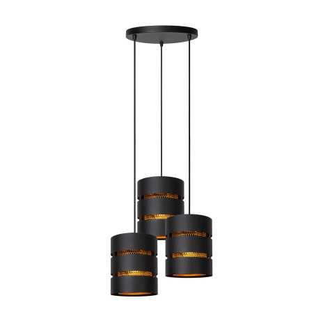 ROSAS - Suspension - Ø 43 cm - 3xE27 - Noir