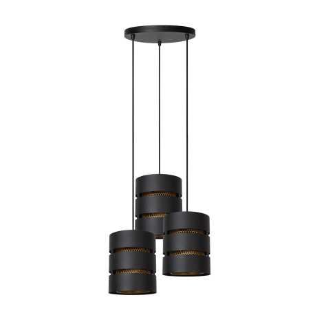 ROSAS - Suspension - Ø 43 cm - 3xE27 - Noir