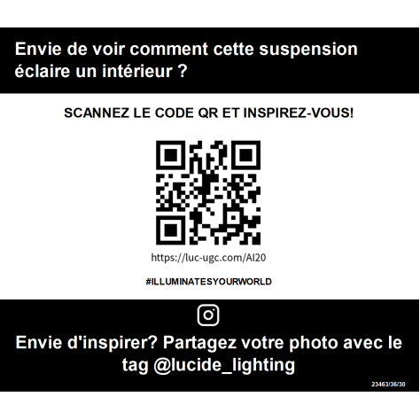 SIGMA - Suspension - LED Dim. - 1x36W 2700K - Noir