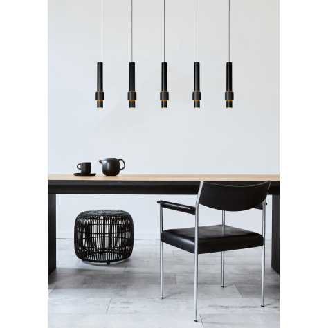MARGARY - Suspension - LED Dim. - 5x4,2W 2700K - Noir