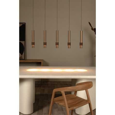 MARGARY - Suspension - LED Dim. - 5x4,2W 2700K - Café