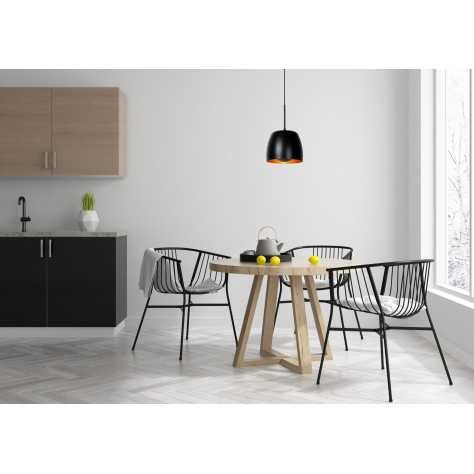 NOLAN - Suspension - Ø 24 cm - 1xE27 - Noir