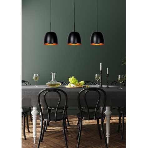 NOLAN - Suspension - 3xE27 - Noir