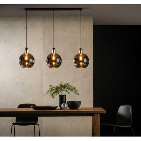 JULIUS - Suspension - 3xE27 - Fumé