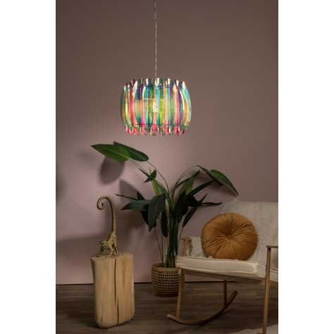 GLINSTAR - Suspension - Ø 40 cm - 1xE27 - Multicolor