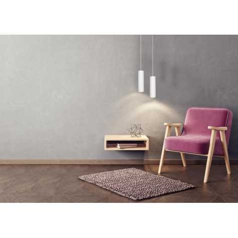 GIPSY - Suspension - Ø 7 cm - 1xGU10 - Blanc