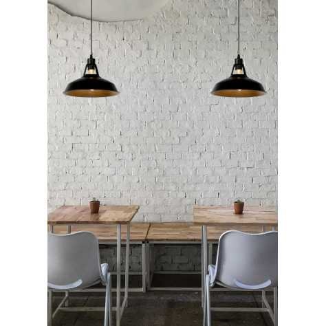 BRASSY-BIS - Suspension - Ø 31 cm - 1xE27 - Noir