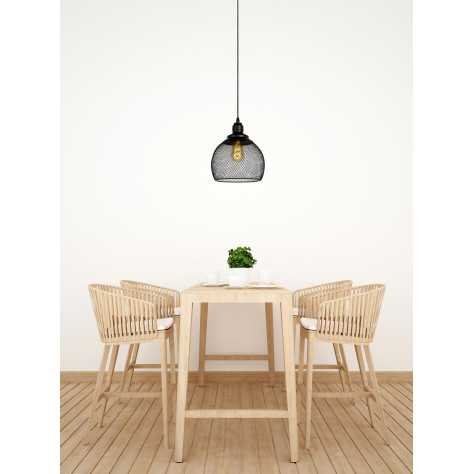 MESH - Suspension - Ø 22 cm - 1xE27 - Noir