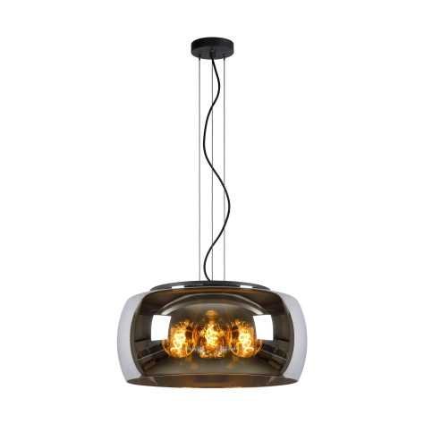 OLIVIA - Suspension - Ø 50 cm - 3xE27 - Fumé