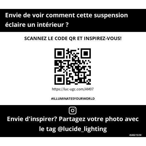 MARIUS - Suspension - Ø 55 cm - 5xE27 - Noir