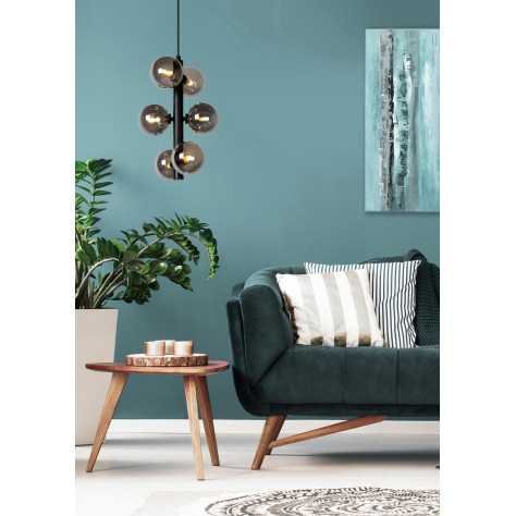 TYCHO - Suspension - Ø 25,5 cm - 6xG9 - Noir