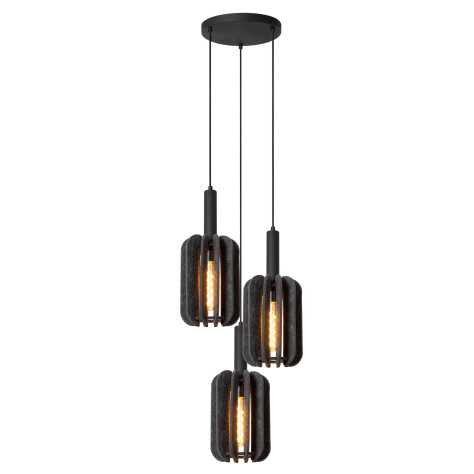 RAFAL - Suspension - Ø 50 cm - 3xE27 - Gris