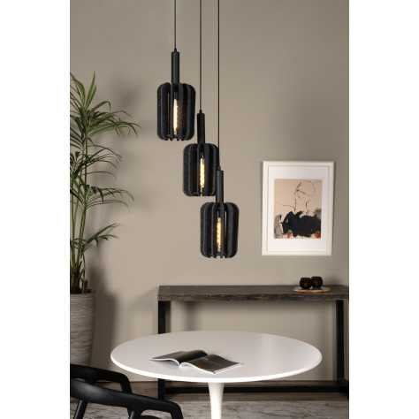 RAFAL - Suspension - Ø 50 cm - 3xE27 - Gris