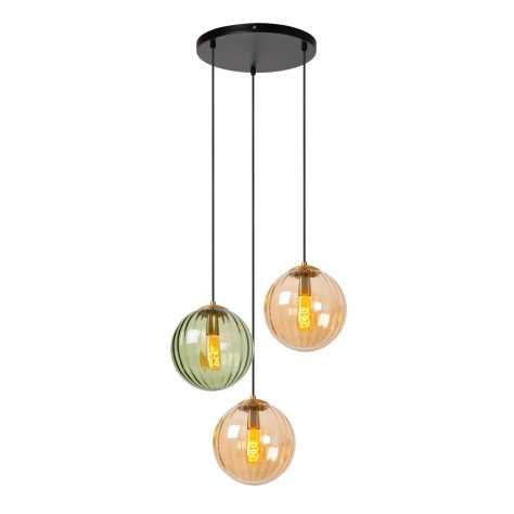 MONSARAZ - Suspension - Ø 35 cm - 3xE27 - Vert