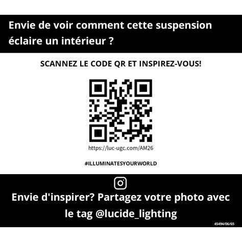 JOANET - Suspension - 6xE27 - Fumé