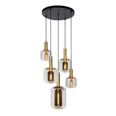 JOANET - Suspension - Ø 66 cm - 5xE27 - Fumé