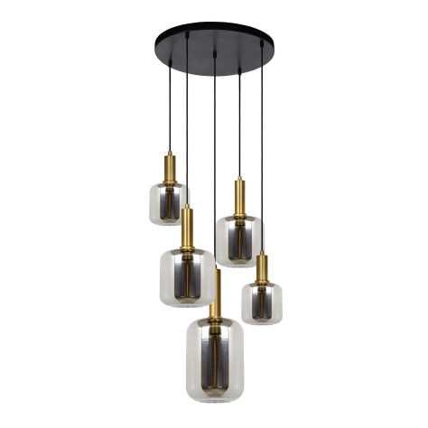 JOANET - Suspension - Ø 66 cm - 5xE27 - Fumé