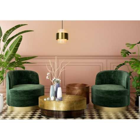 FIRMIN - Suspension - Ø 20 cm - 1xE27 - Or Mat / Laiton